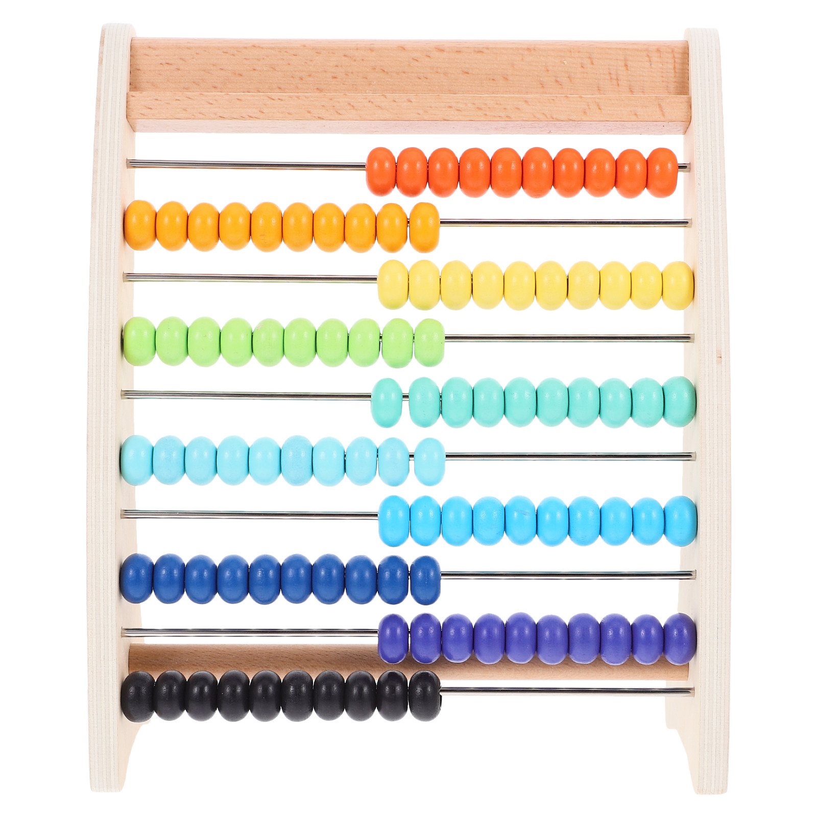 Kids Education Calculator - 1Set Calculation Teaching Aid Wooden Abacus