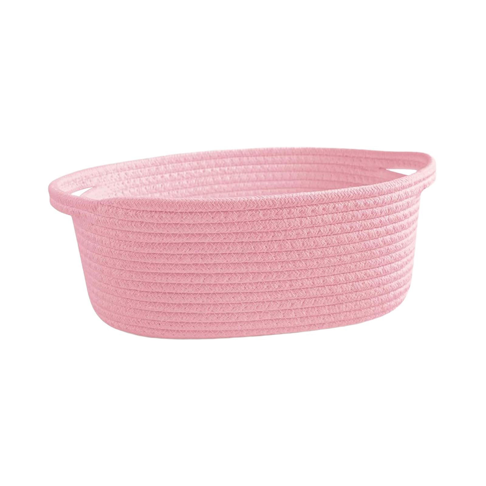 Montessori Shelf Toy - Cotton Rope Basket Decorative Multipurpose Fabric