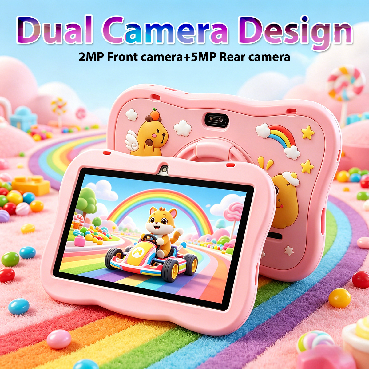Kids Education Tablets - 2026 New 7 Inch Cartoon Pattern