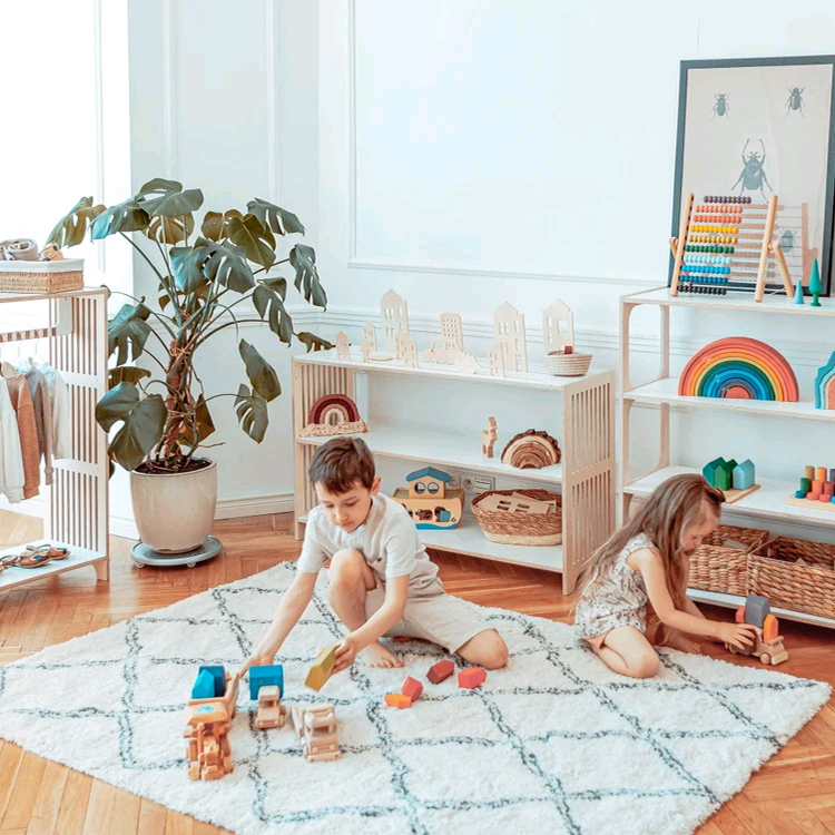 &c Oki Montessori Toy Shelf La - Montessori Shelf Toy ulasan dan harga