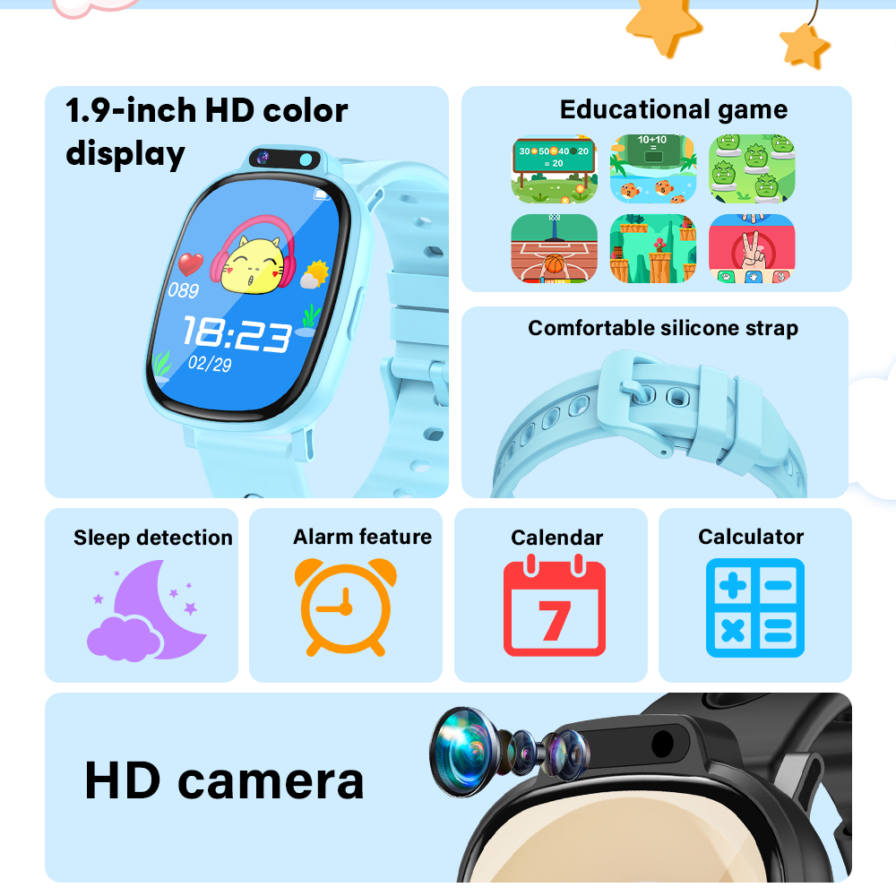 LAXASFIT Kids Smart Watch HD T - Kids Education Calculator ulasan dan harga