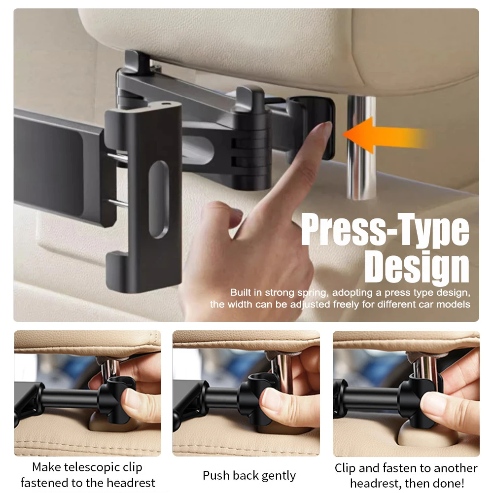 Foldable Car Phone Holder Back - Kids Education Tablets ulasan dan harga