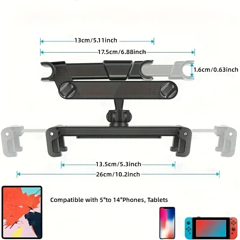Foldable Car Phone Holder Back - Kids Education Tablets ulasan dan harga