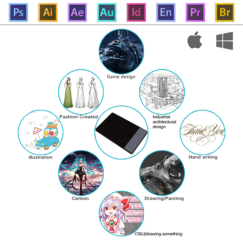 HUION 420 Graphics Tablet OSU  - Kids Education Tablets ulasan dan harga