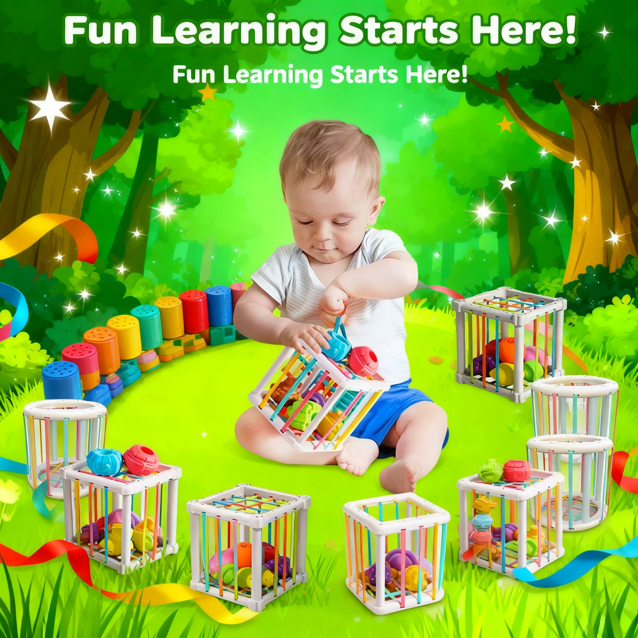 Rainbow Colorful Montessori Sh - Kids Home Education ulasan dan harga
