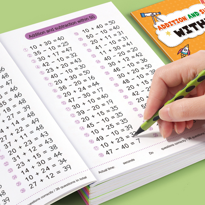 64 Pages Arithmetic Math Exerc - Kids Education Calculator ulasan dan harga