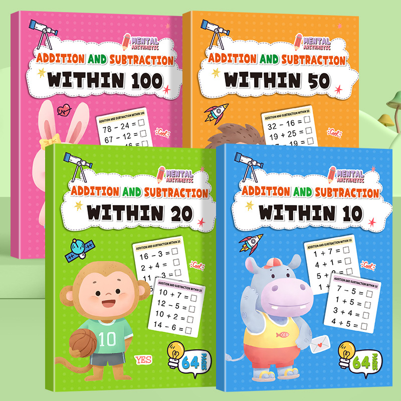 64 Pages Arithmetic Math Exerc - Kids Education Calculator ulasan dan harga