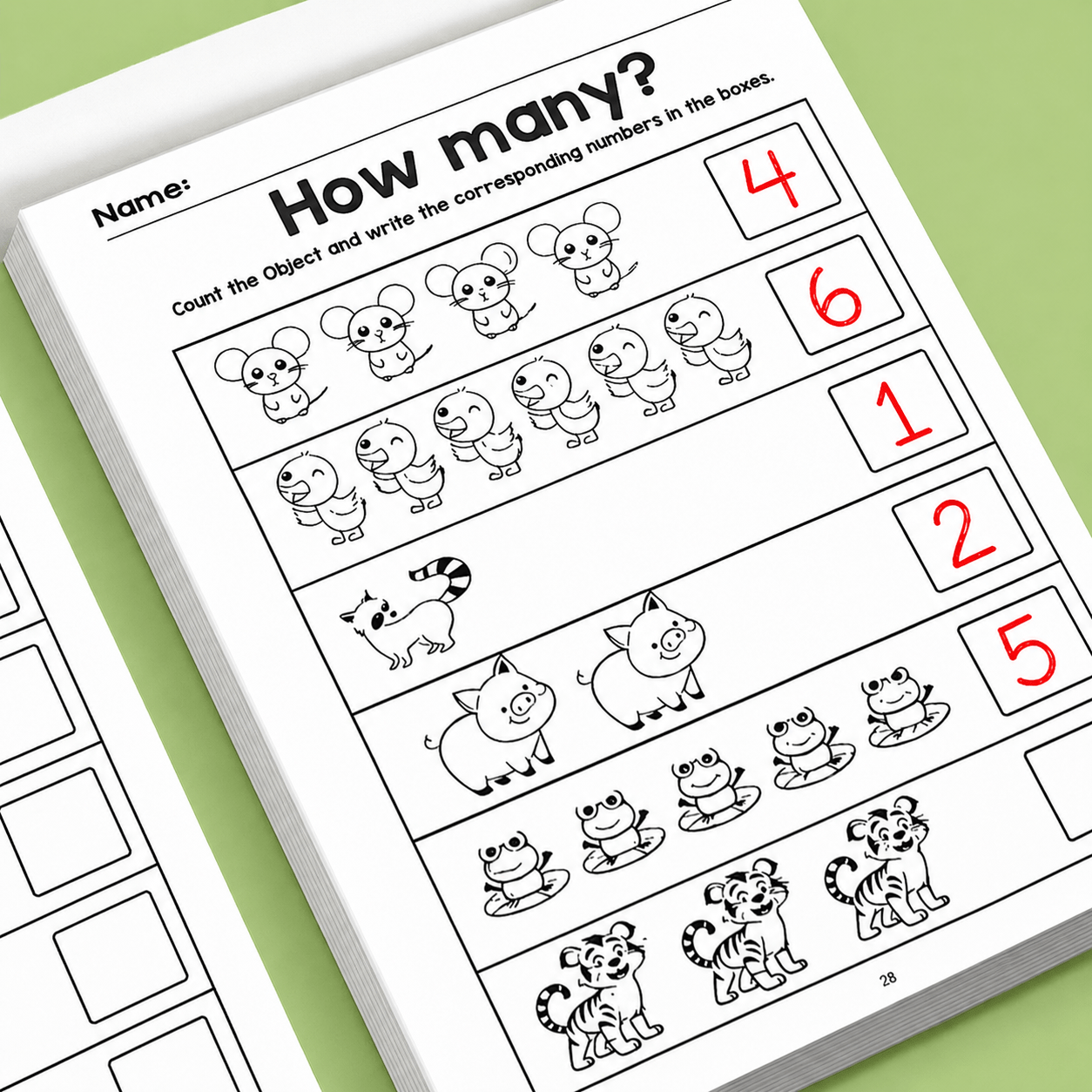Number 1-12 Tracing Workbook 3 - Learning Workbook Preschool ulasan dan harga