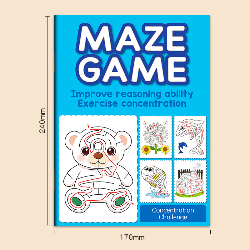 Children's Maze Book, Preschoo - Learning Workbook Preschool ulasan dan harga