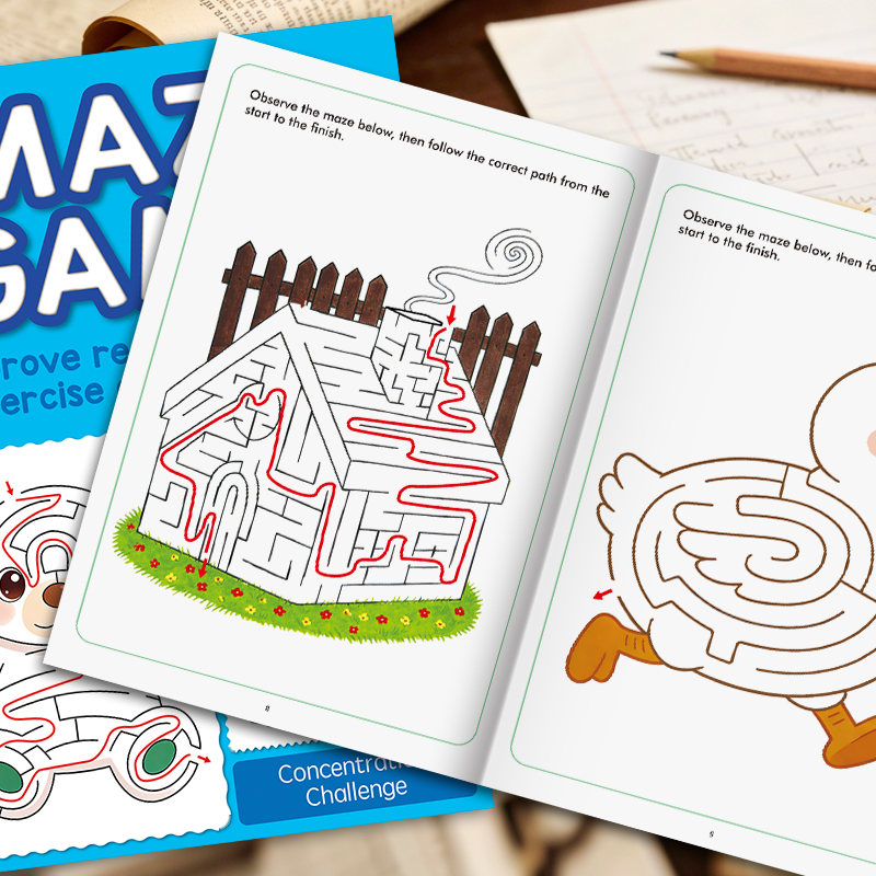 Children's Maze Book, Preschoo - Learning Workbook Preschool ulasan dan harga