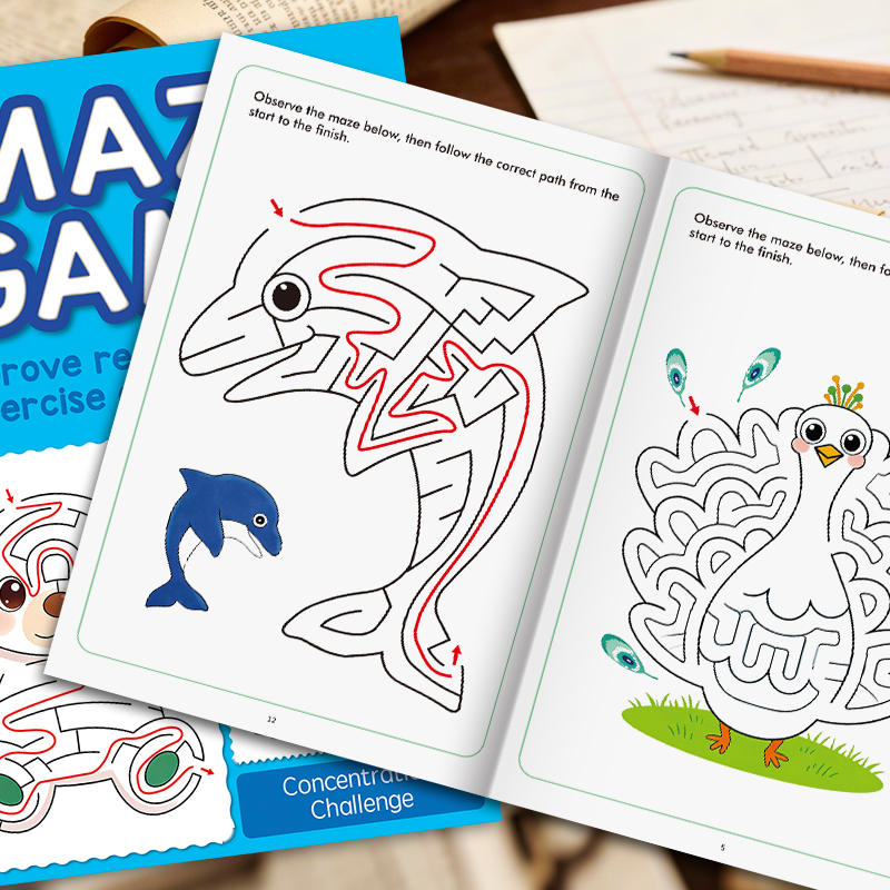 Children's Maze Book, Preschoo - Learning Workbook Preschool ulasan dan harga