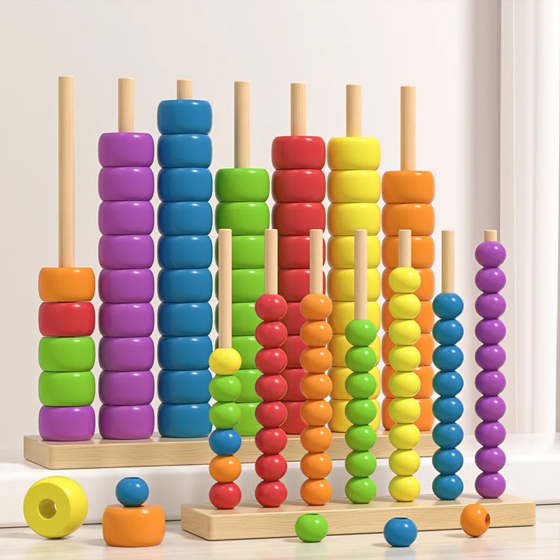 Wooden Abacus Montessori Educa - Kids Education Calculator ulasan dan harga