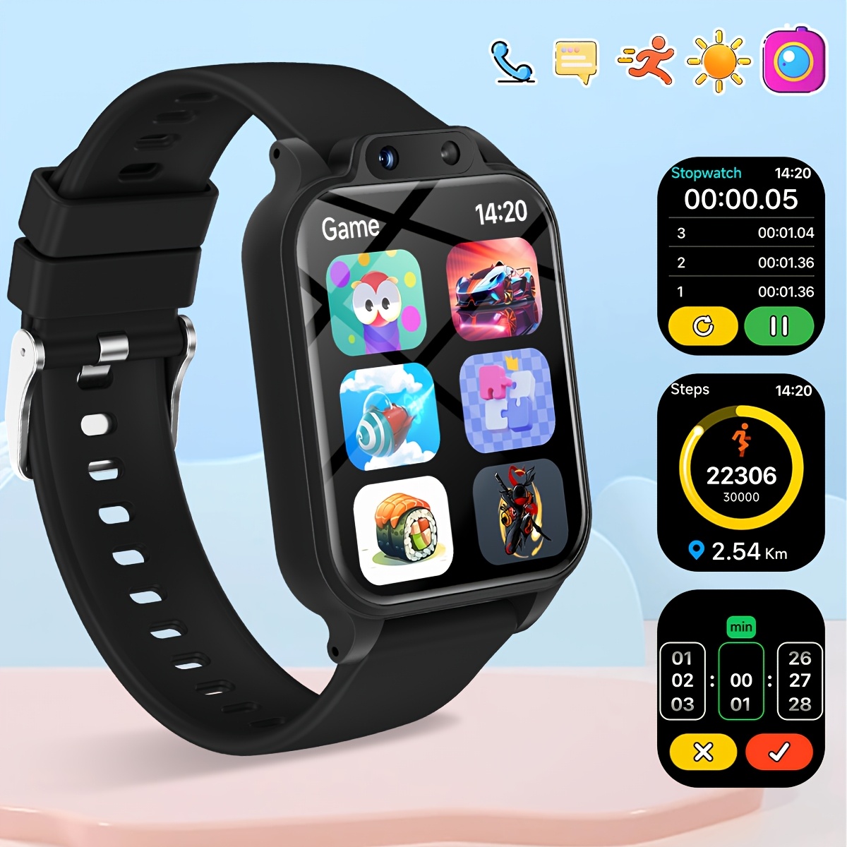 Youngsters's Smart Watch with  - Kids Education Calculator ulasan dan harga
