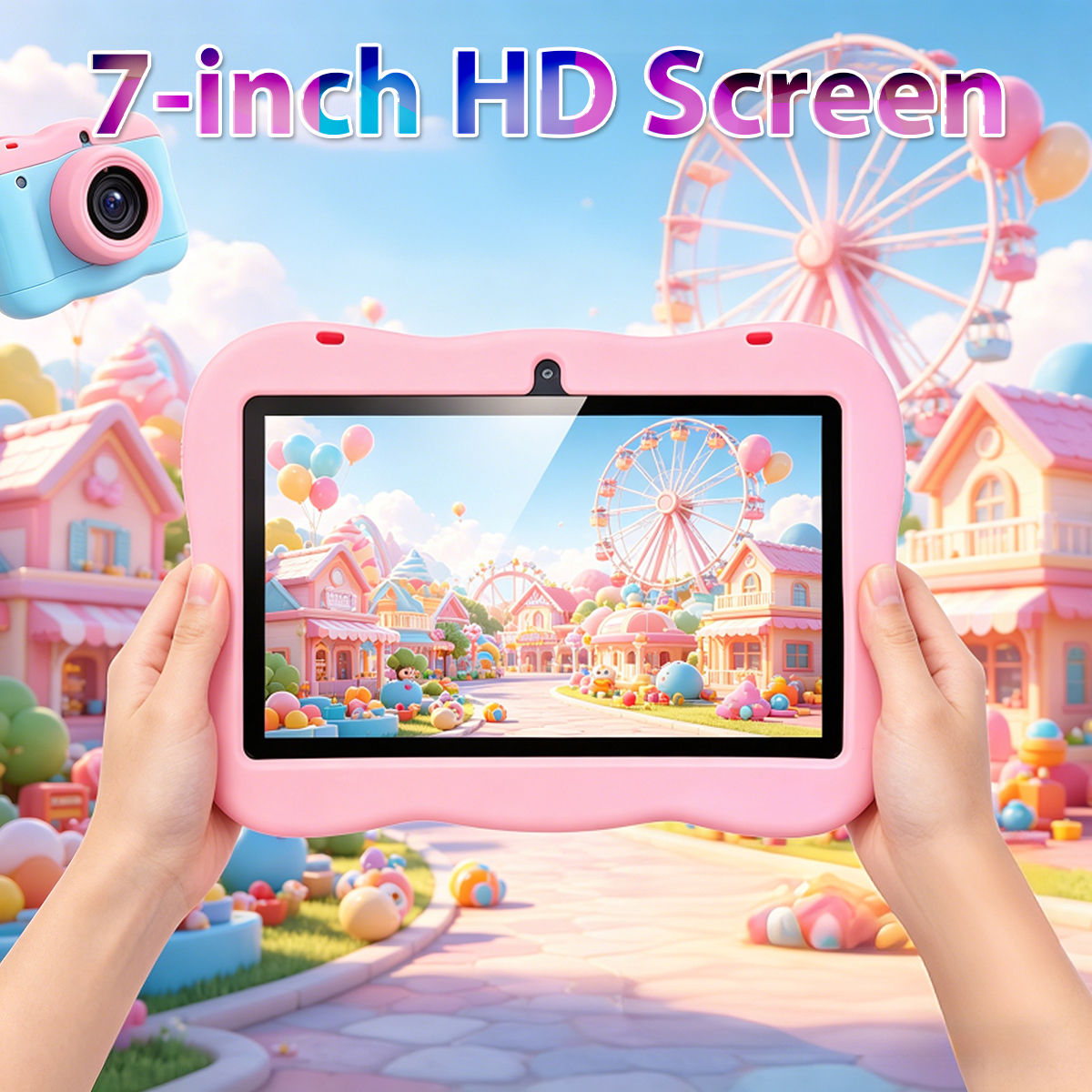 2026 New 7 Inch Cartoon Patter - Kids Education Tablets ulasan dan harga