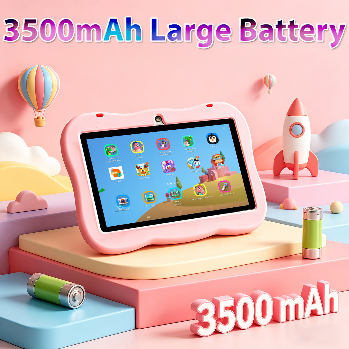 2026 New 7 Inch Cartoon Patter - Kids Education Tablets ulasan dan harga