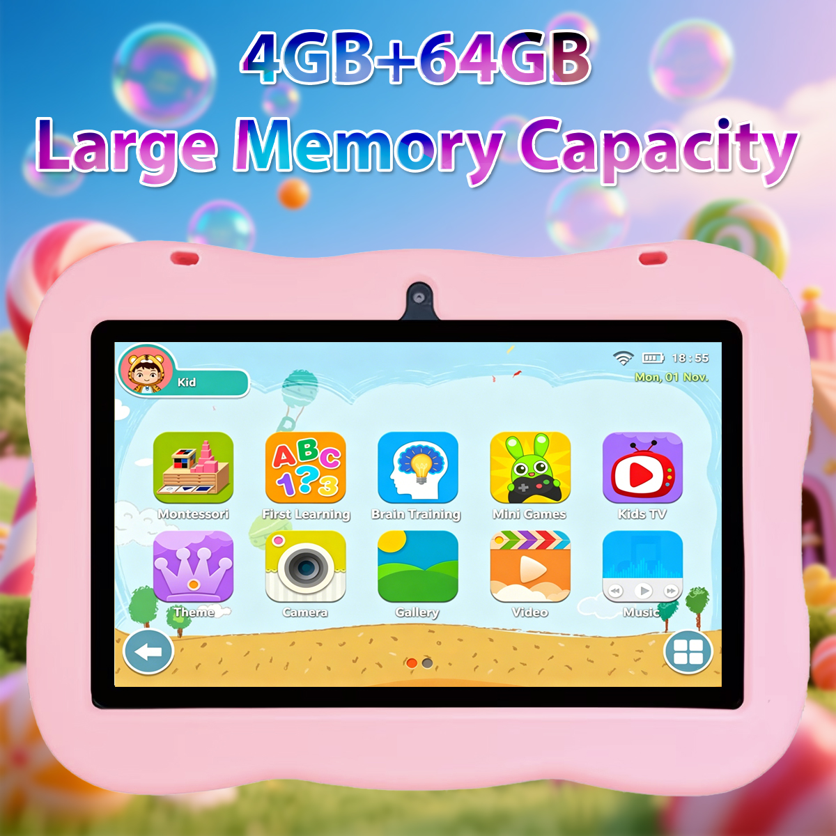 2026 New 7 Inch Cartoon Patter - Kids Education Tablets ulasan dan harga