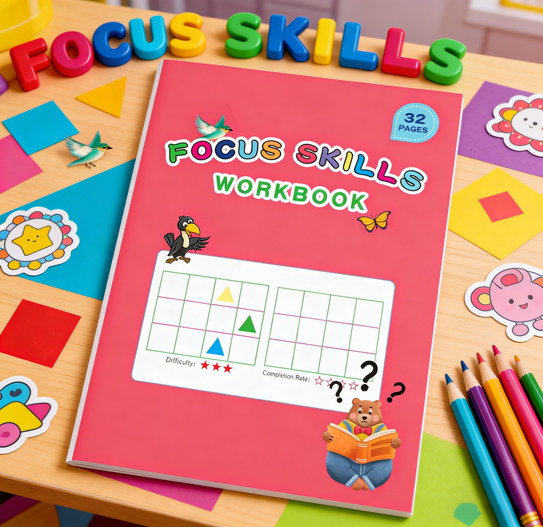 Focus Skills Workbook for Kids - Learning Workbook Preschool ulasan dan harga