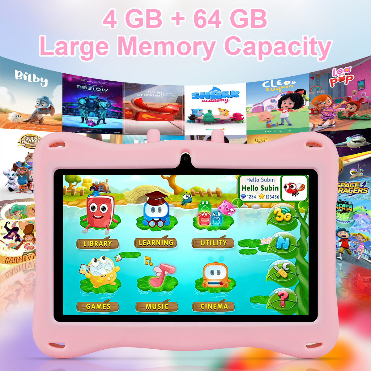 7 Inch Kids Tablet Android 14  - Kids Education Tablets ulasan dan harga