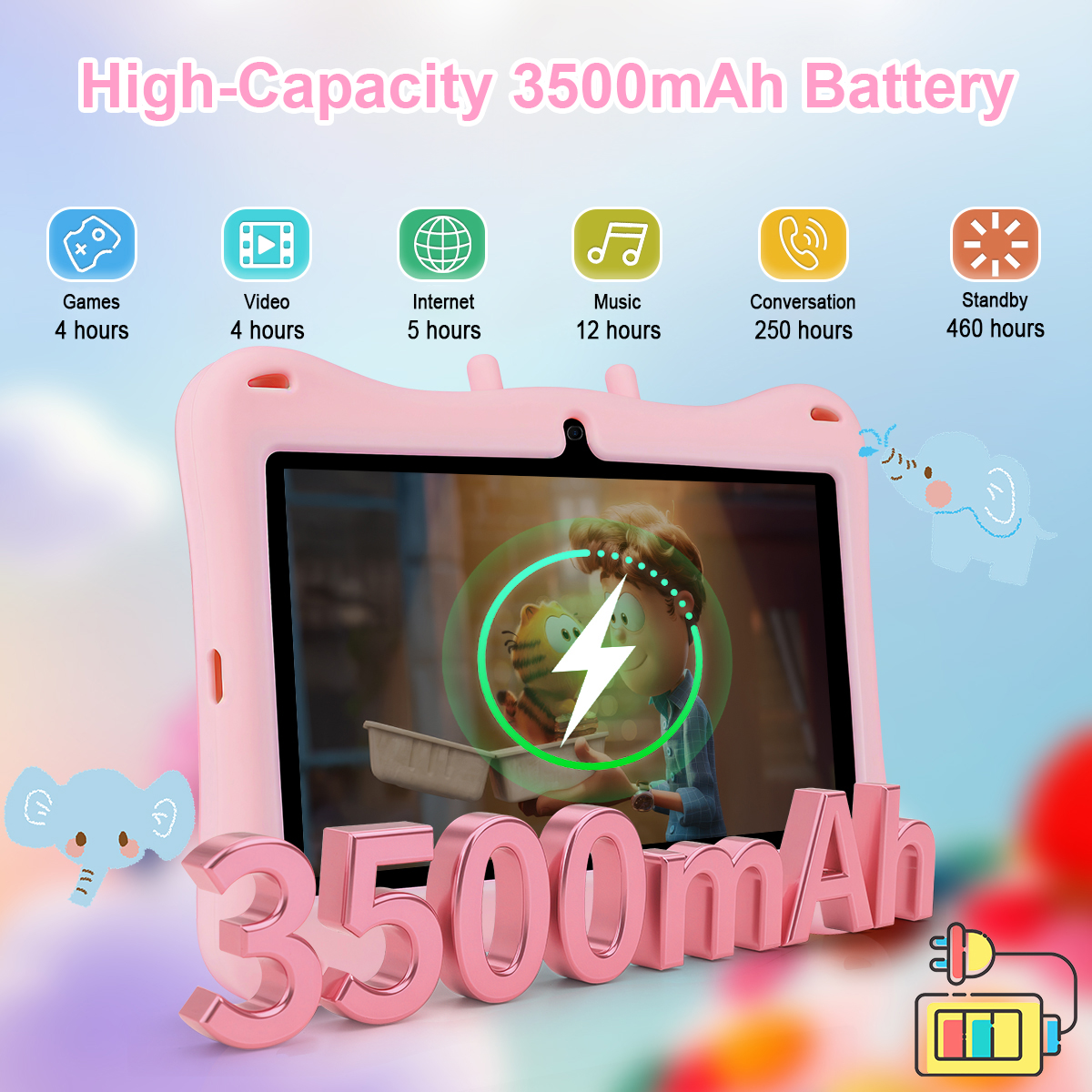 7 Inch Kids Tablet Android 14  - Kids Education Tablets ulasan dan harga