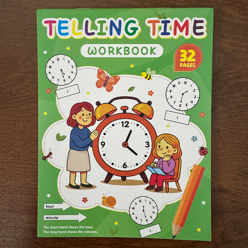 Telling Time Workbook for Kids - Learning Workbook Preschool ulasan dan harga