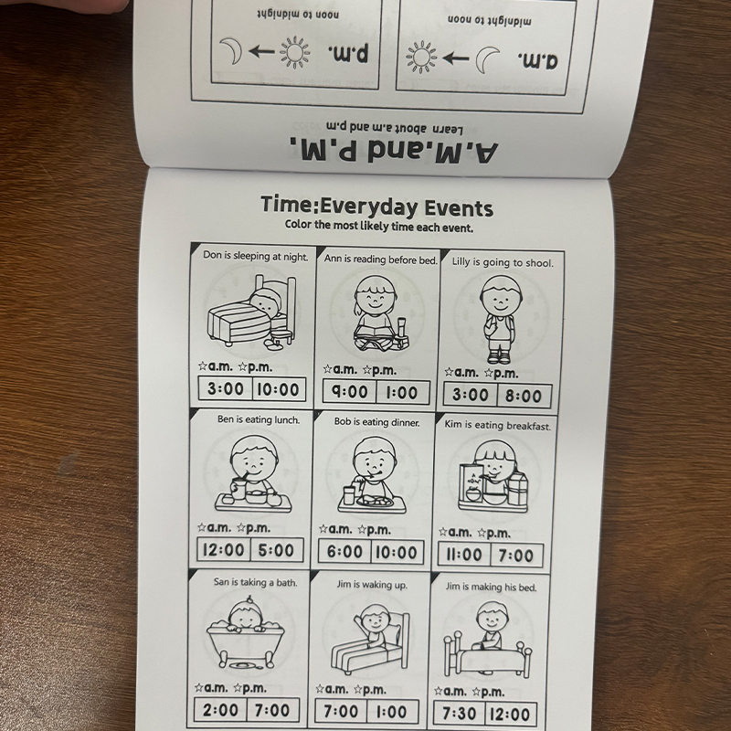 Telling Time Workbook for Kids - Learning Workbook Preschool ulasan dan harga