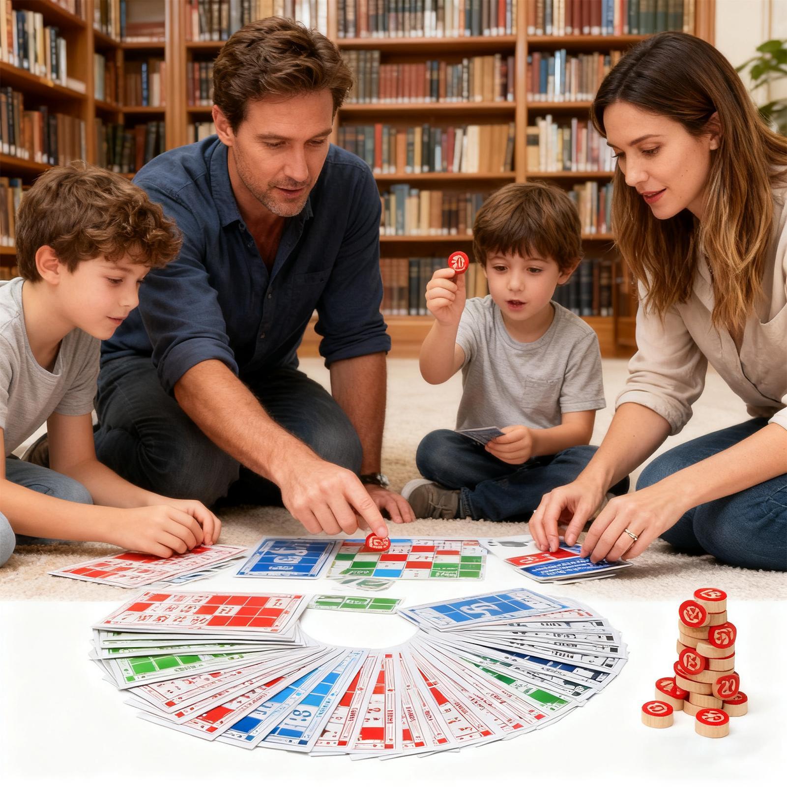 Bingo Card Game Wooden Funny E - Kids Education Group ulasan dan harga