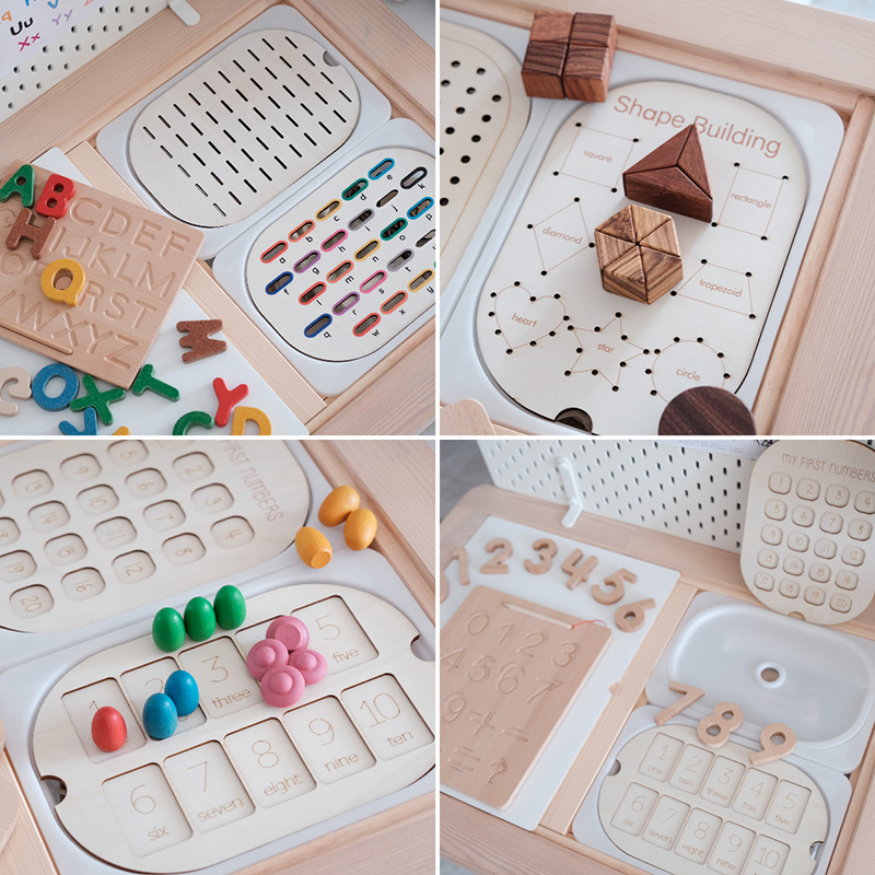 Children Montessori Games Fine - Montessori Shelf Toy ulasan dan harga