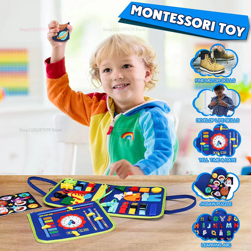 Toddler Busy Board for Montess - Kids Education Calculator ulasan dan harga