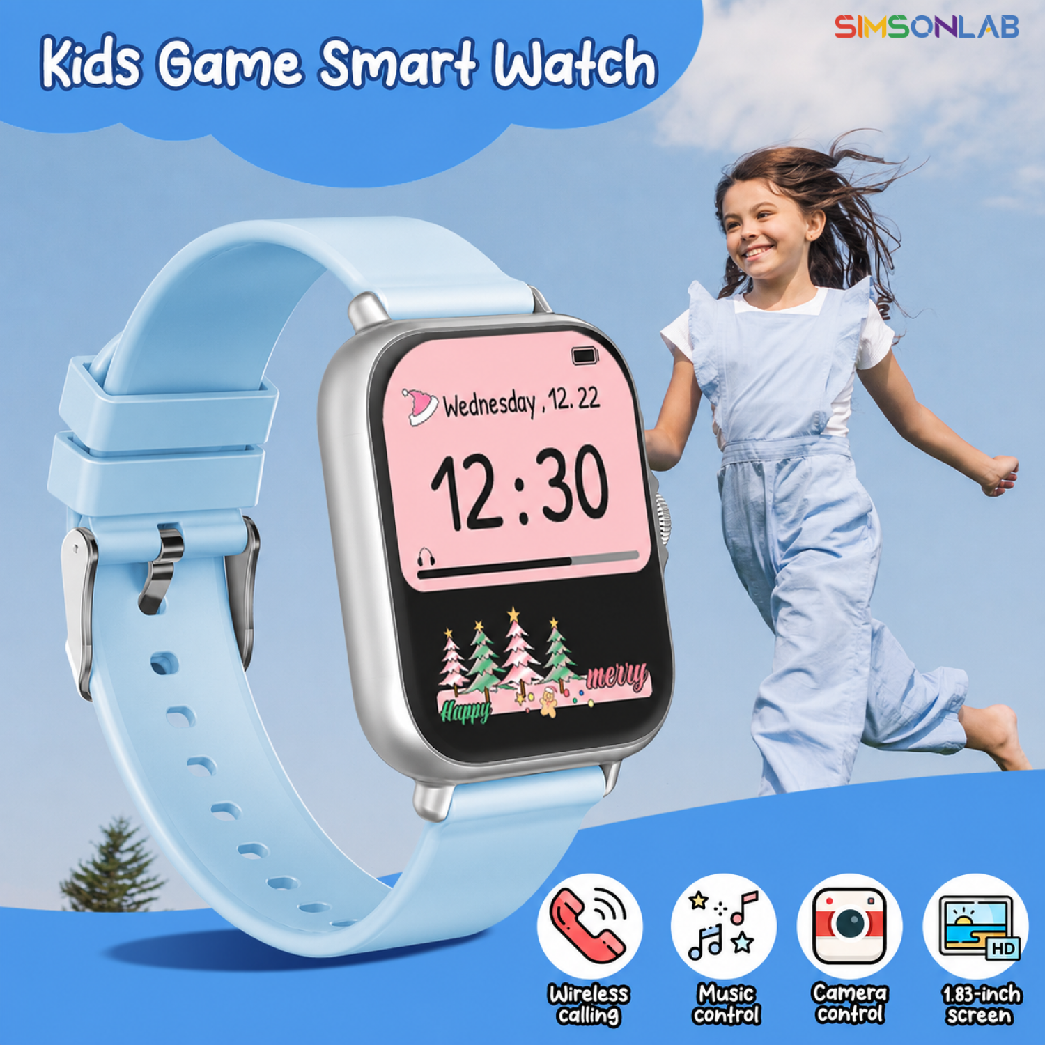 2026 Kids Smartwatch 1.83” HD  - Kids Education Calculator ulasan dan harga